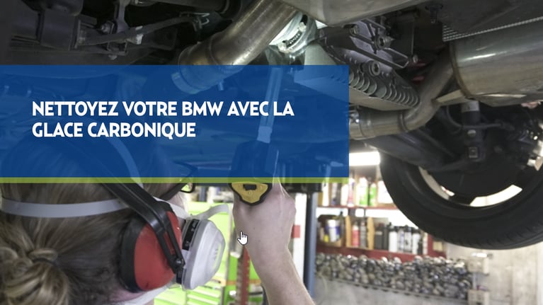Nettoyez votre BMW avec la glace carbonique