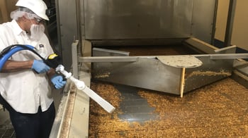 dry ice blasting conveyor